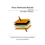 VKB User`s Manual - Center for the Study of Digital Libraries