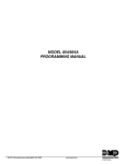 MODEL 854/854A PROGRAMMING MANUAL - dmp.com