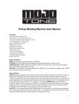 Pickup Winding Machine User Manual