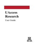 UAccess Research User Guide