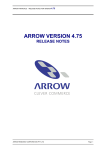 ARROW VERSION 4.75 - Arrow Accounting Software
