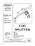 Products Manual - Log Splitters Direct