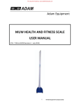 muw health and fitness scale user manual