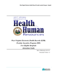WV EHR 1st Year Incentive Eligible Hospital User Manual