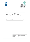 D8.1 Initial specification of the system