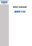 MSR145 User Manual