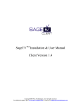 SageTV Installation & User Manual