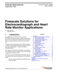 Freescale Solutions for Electrocardiograph and Heart Rate Monitor