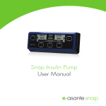 Snap Insulin Pump User Manual