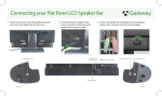 Connecting Your Flat Panel LCD Speaker Bar