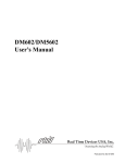 DM602/DM5602 User`s Manual - RTD Embedded Technologies, Inc.