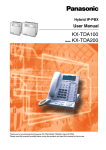 KX-TDA100 Model KX