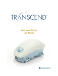 Sleep Apnea Therapy User Manual - Transcend