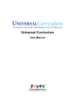 Universal Curriculum User Manual