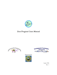 Zora Program Users Manual