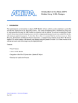 Introduction to the Altera SOPC Builder Using VHDL Designs