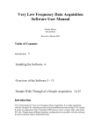 VLF Data Acquisition Software User Manual