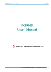 PCI9008 User`s Manual