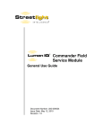 Commander Field Service Module General Use Guide