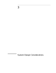 Chapter 3 System Design Considerations