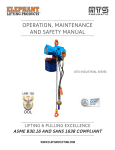 operation, maintenance and safety manual