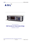 F600 Precision AC Thermometry Bridge