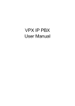VPX IP PBX User Manual