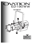 Ovation™ ED-190WW User Manual Rev. 1