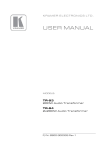 USER MANUAL - Kramer Electronics