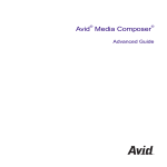 Avid Media Composer Advanced Guide
