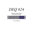 DEQ624 Owner`s Manual