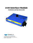 2105 Interface Module User Manual