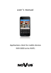 user`s manual Applications client for mobile devices NVR