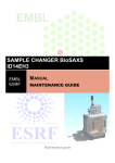 bio-SAXS Sample Changer Maintenance manual in English