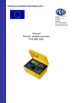 Electric resistance tester PCE-MO 2001