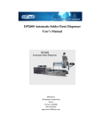 DP2600 Automatic Solder Paste Dispenser User`s Manual