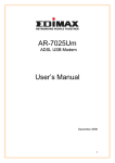 AR-7025Um User`s Manual
