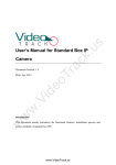 User`s Manual for Standard Box IP Camera