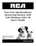 Two-Line Speakerphone Answering System with
