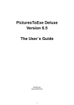 PicturesToExe Deluxe Version 6.5 The User`s Guide