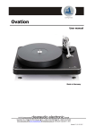 "Clearaudio Ovation" manual