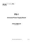 PS-1 User`s Manual