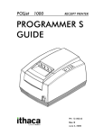 POSJet 1000 Programmer Reference Manual