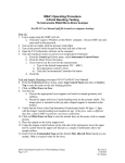 MSA1 Operating Procedure 3-Point Bending Testing