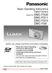 Panasonic Lumix DMC-FS10 User Guide Manual pdf