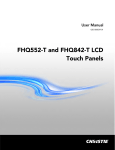 FHQ552-T and FHQ842-T LCD Touch Panels