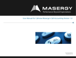 User Manual for Callview Masergy`s Call Accounting Version 1.0