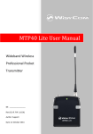 MTP40 Lite User Manual - Richmond Film Services