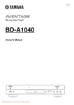 Yamaha BD-A1040 User Guide Manual