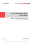 Renesas Starter Kit for R8C/23 User`s Manual
